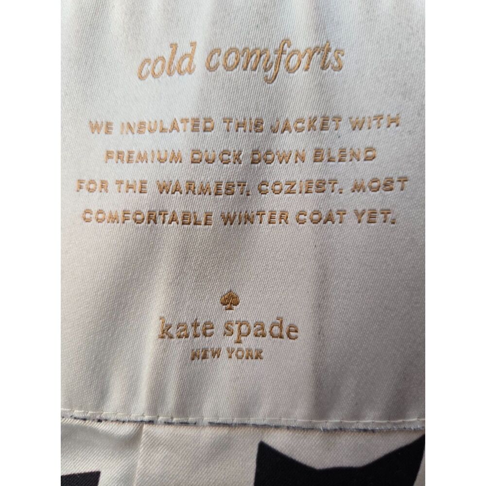 Kate Spade Lollipop Red Down Puffer Coat — Size M Pre-Owned - Picture 11 of 15